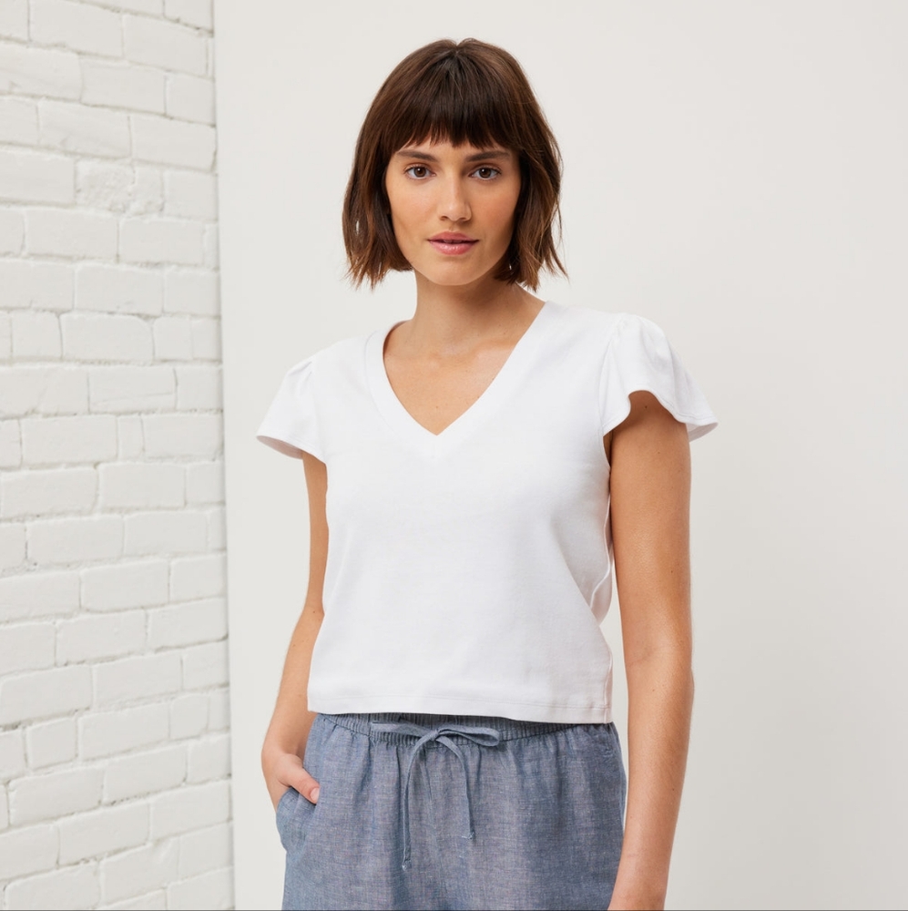 🔥MMAO🔥NWT upwest  cotton flutter sleeve tee 🔥Donating 11/30🔥